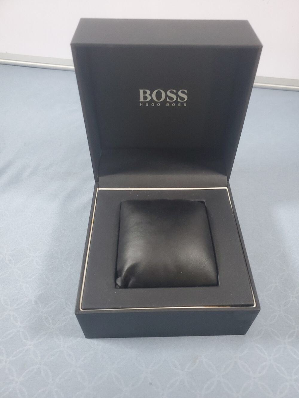 Hugo Boss Watch Box Case Empty Black Storage Presentation Display